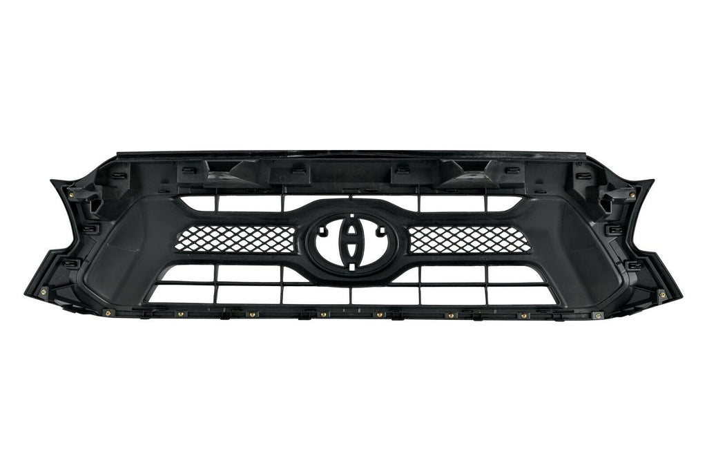 2012-2015 Toyota Tacoma Grille Matte-Dark Gray With Black Mldg , TO1200349. Installed view for reference.