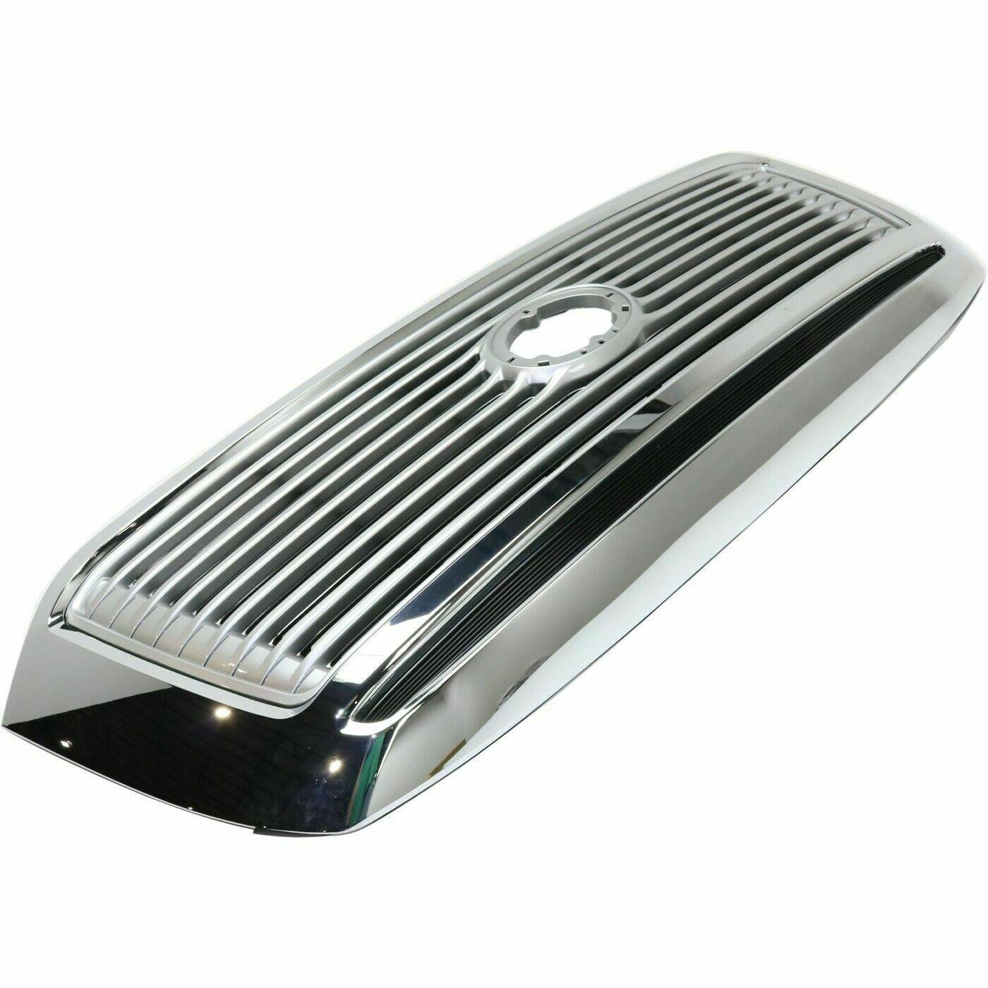 2010-2013 Toyota Tundra Grille Chrome With Silver Billet Insert Ltd Model , TO1200364. Replacement part ready for install.