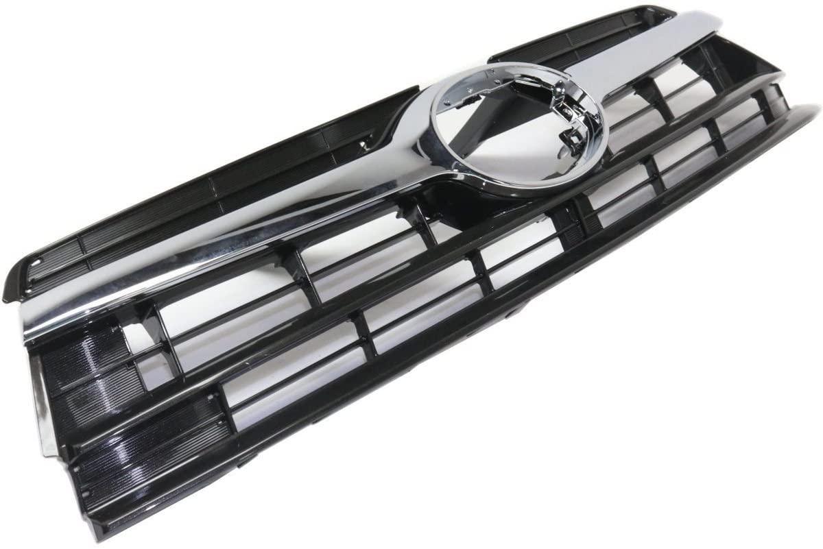 2014-2016 Toyota Highlander Hybrid Grille Painted Dark Gray With Chrome Moulding , TO1200371. Factory-style replacement part.