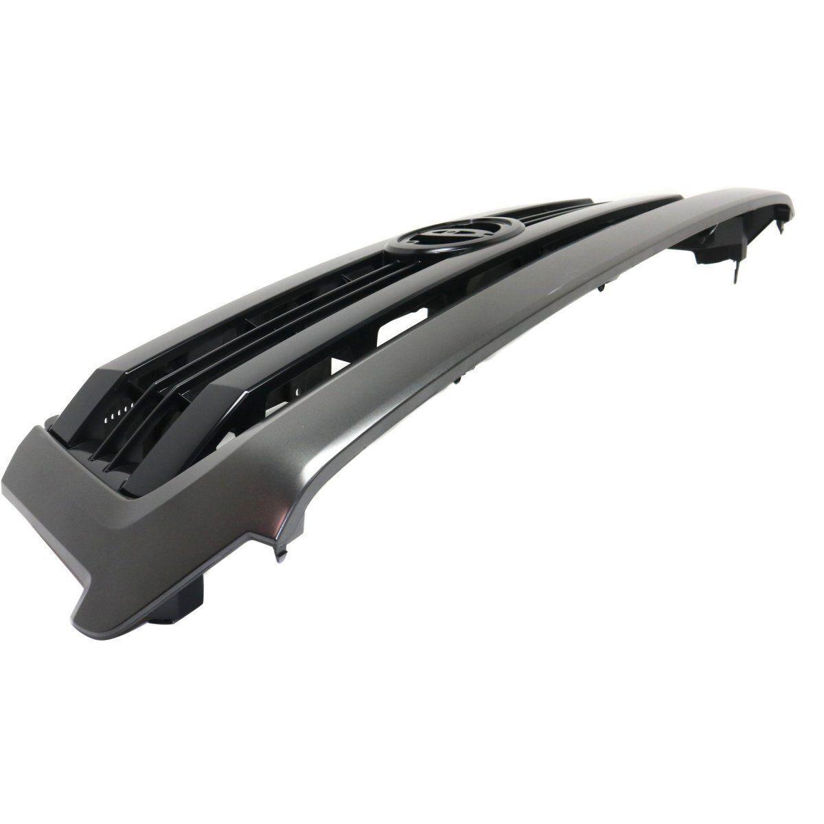 2014-2017 Toyota Tundra Grille Painted Black With Gray Moulding Sr Model , TO1200372. Precision fitment for collision repair.