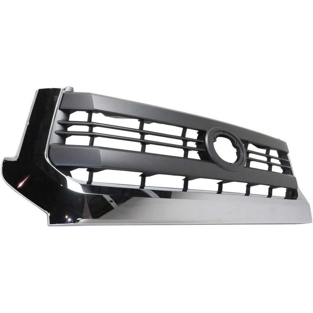 2014-2017 Toyota Tundra Grille Painted Gray With Chrome Moulding Sr5 Model , TO1200373. Factory-style replacement part.