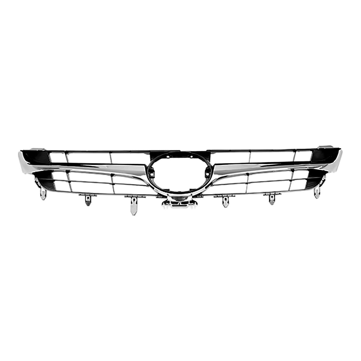 2015-2017 Toyota Camry Hybrid Grille Black, to1200387. Front view.