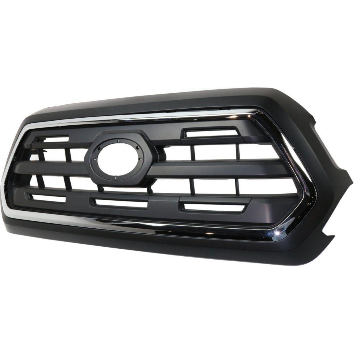 2016-2018 Toyota Tacoma Grille Black Frame With Chrome Moulding/ Black Sr5 Model , TO1200408. OEM-style replacement.