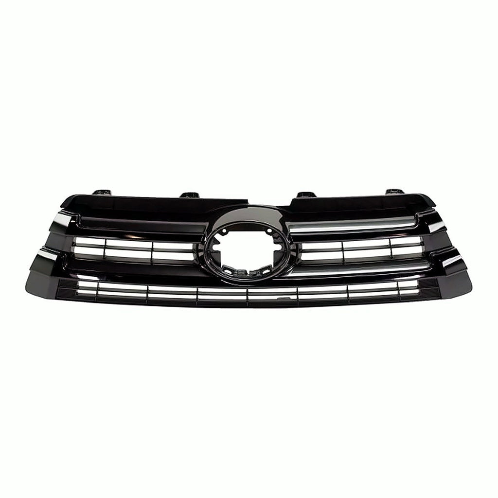 2017-2019 Toyota Highlander Hybrid Grille Matte Black, to1200426. Front view.