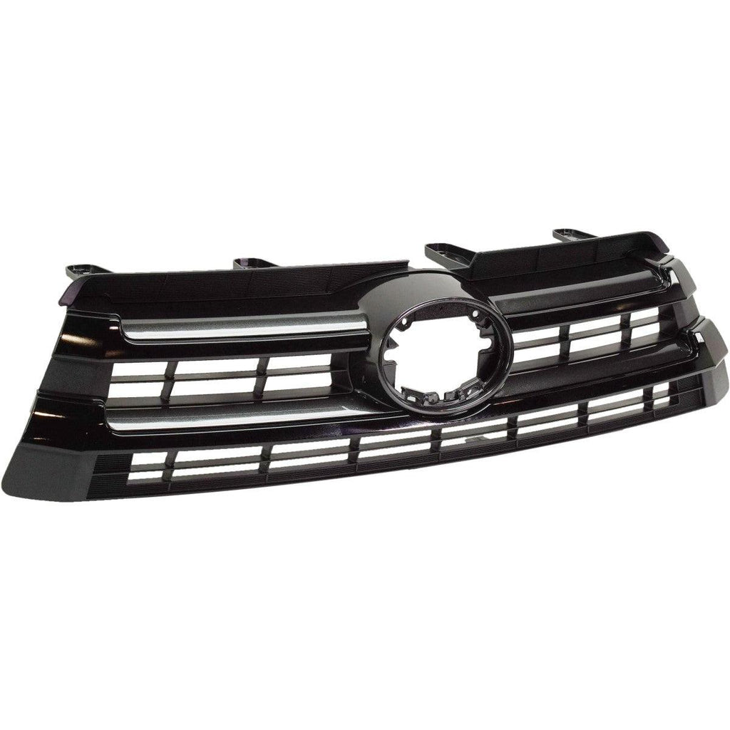 2017-2019 Toyota Highlander Hybrid Grille Matte-Black With Ptd Black Bar Se-Model , TO1200426. Direct fit for easy installation.