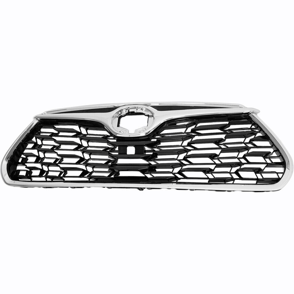 2020-2023 Toyota Highlander Hybrid Grille Front Black , TO1200457. Direct fit for easy installation.