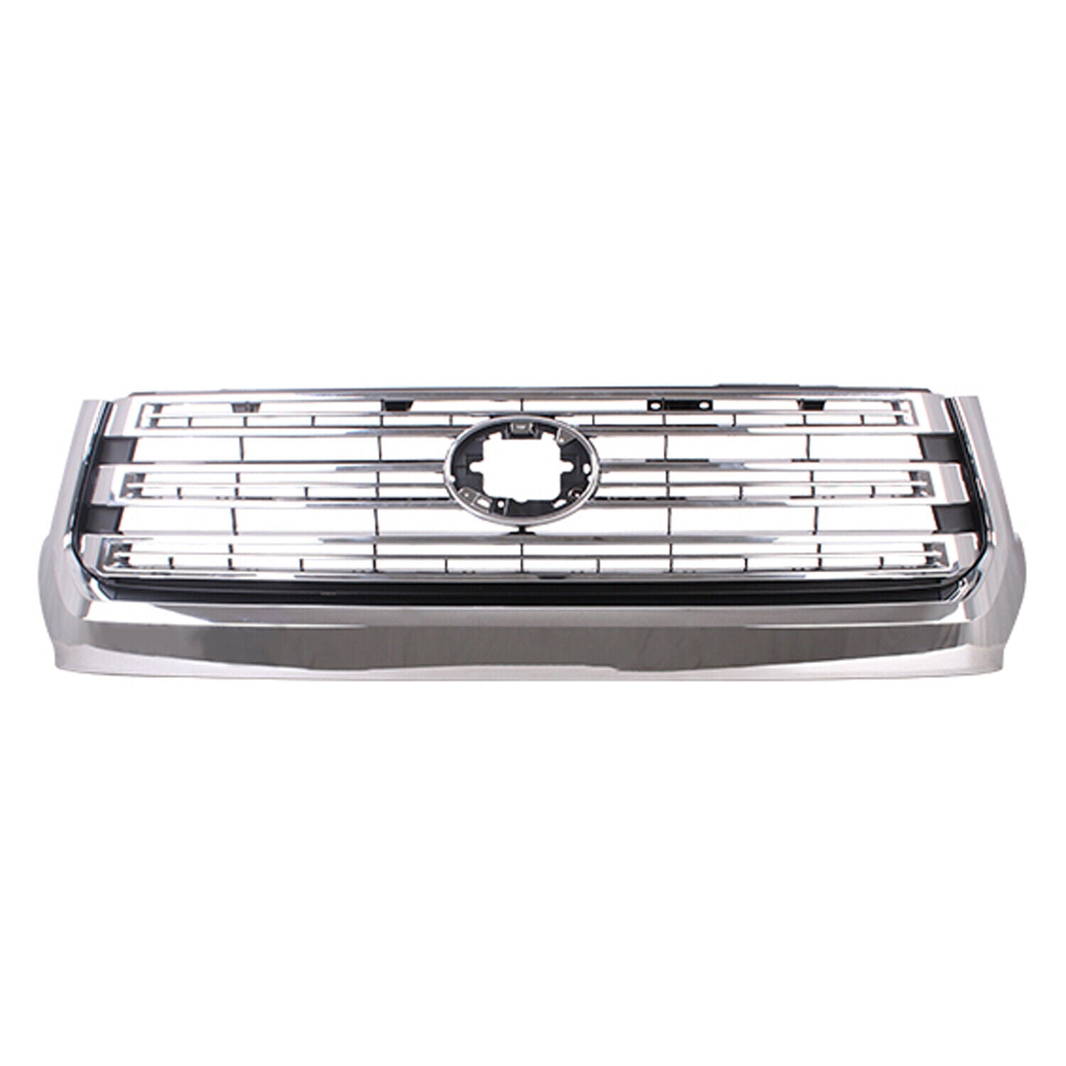 2018-2021 Toyota Tundra Grille Front Chrome Frame With Chrome Bars 1794 Edition , TO1200458. Designed for OEM alignment.