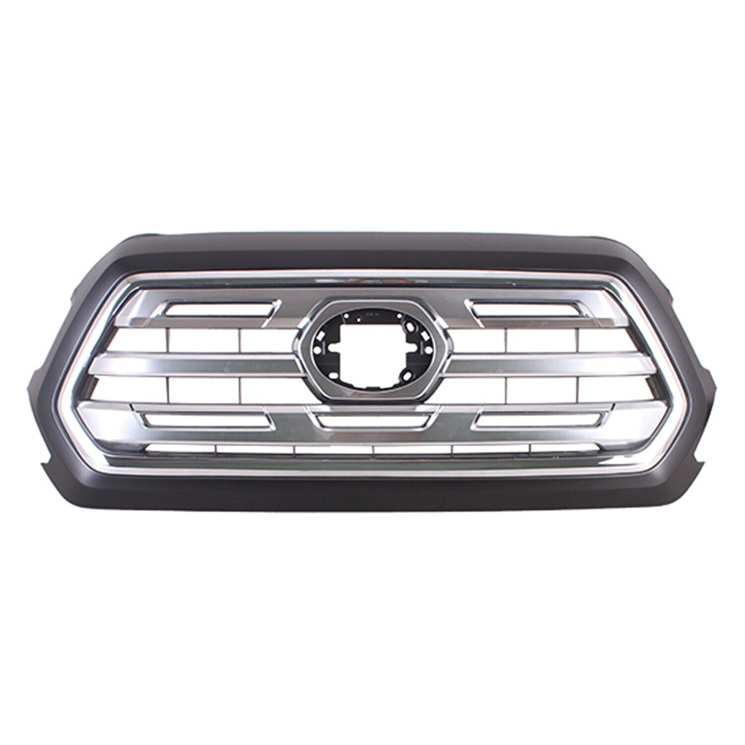 2018-2019 Toyota Tacoma Grille Front Ptm Frame With All Chrome Center Ltd Model , TO1200475. Designed for OEM alignment.