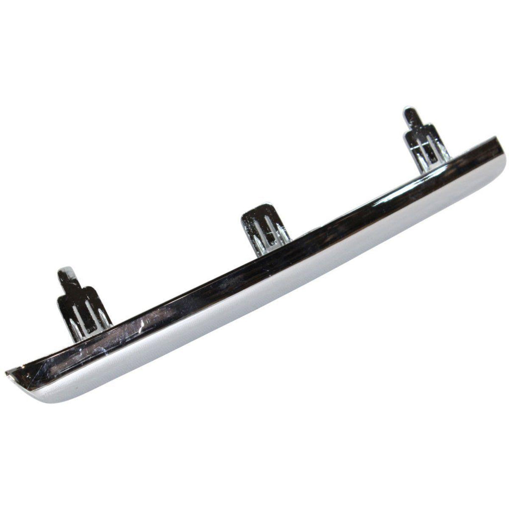 2009-2012 Toyota Rav4 Grille Upper Moulding Chrome Driver Side Ltd Model , TO1212107. Side view of the replacement part.