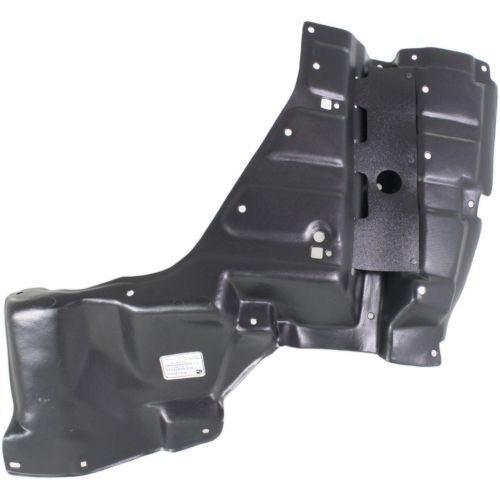 2004-2009 Toyota Prius Undercar Shield Front Driver Side , TO1228129. Side view of the replacement part.