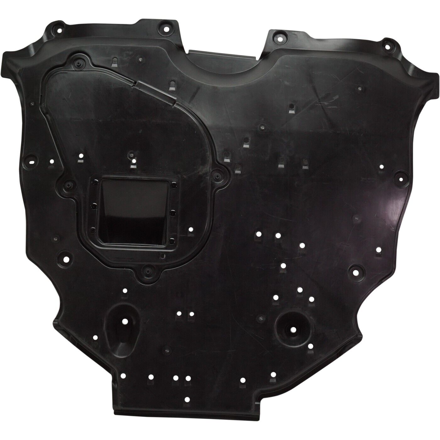 2019-2022 Toyota Avalon Undercar Shield Plastic , TO1228252. Side view of the replacement part.