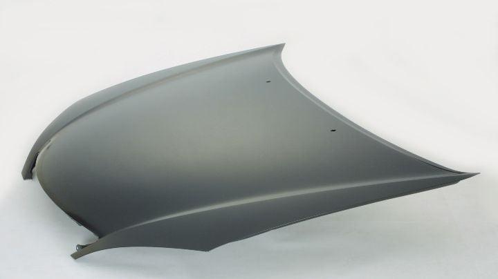 2002-2006 Toyota Camry Hood , TO1230186. Side view of the replacement part.