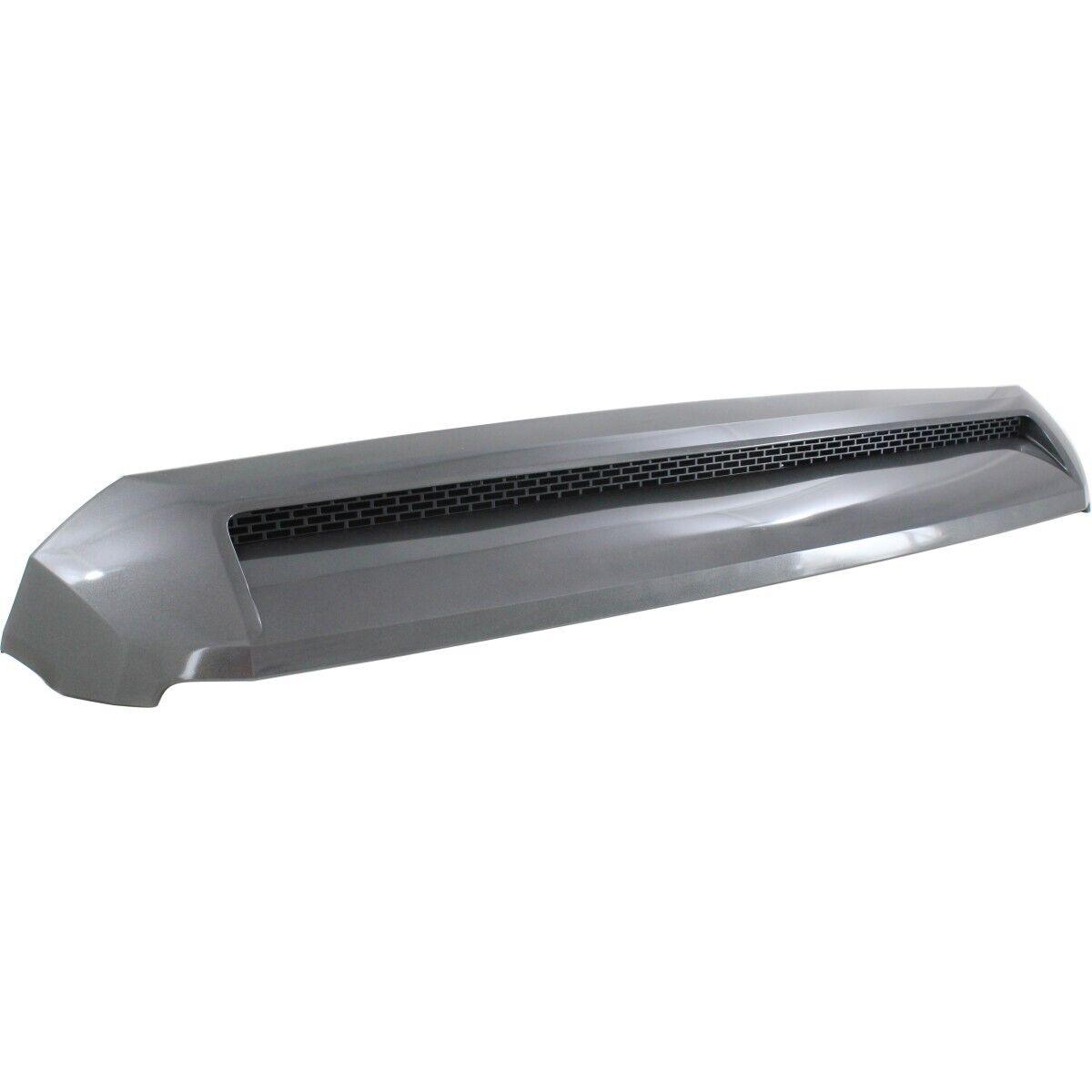 2014-2021 Toyota Tundra Hood Moulding Matte-Black With Ptd Gray Mldg , TO1231101. Installed view for reference.