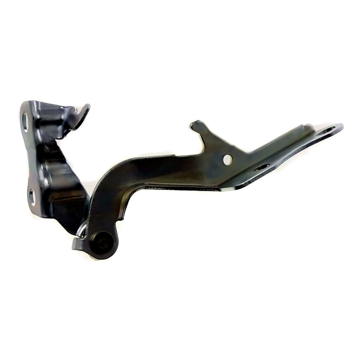1998-2002 Toyota Corolla Sedan Passenger Side Hood Hinge, to1236106. Front view.