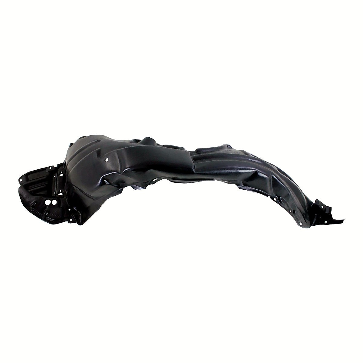 2012-2014 Toyota Yaris Hatchback Front Driver Side Fender Liner, to1248168. Front view.