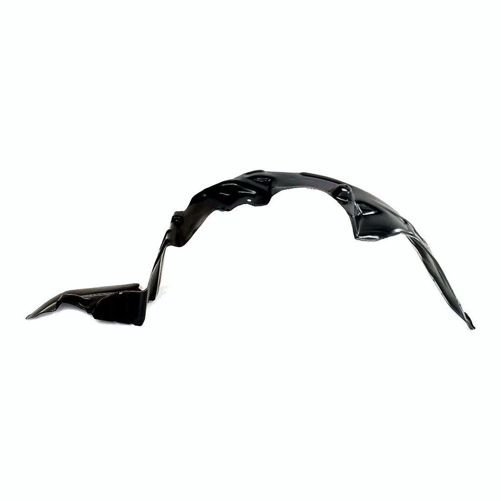 2001-2002 Toyota Corolla Sedan Passenger Side Fender Liner, to1249118. Front view.