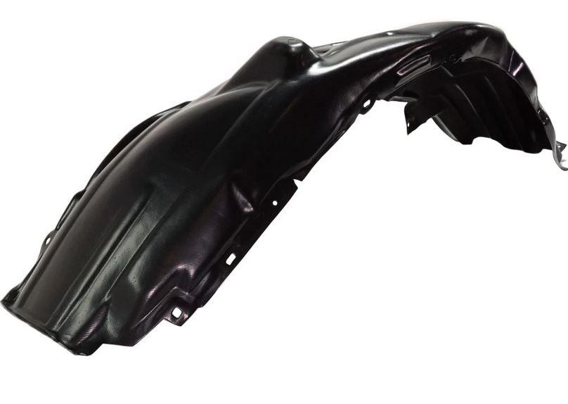 2012-2014 Toyota Camry Fender Liner Passenger Side L/Le/Xle/Hyb , TO1249160. Side view of the replacement part.