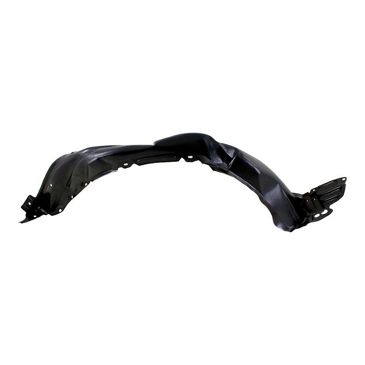 2012-2014 Toyota Yaris Hatchback Front Passenger Side Fender Liner, to1249169. Front view.