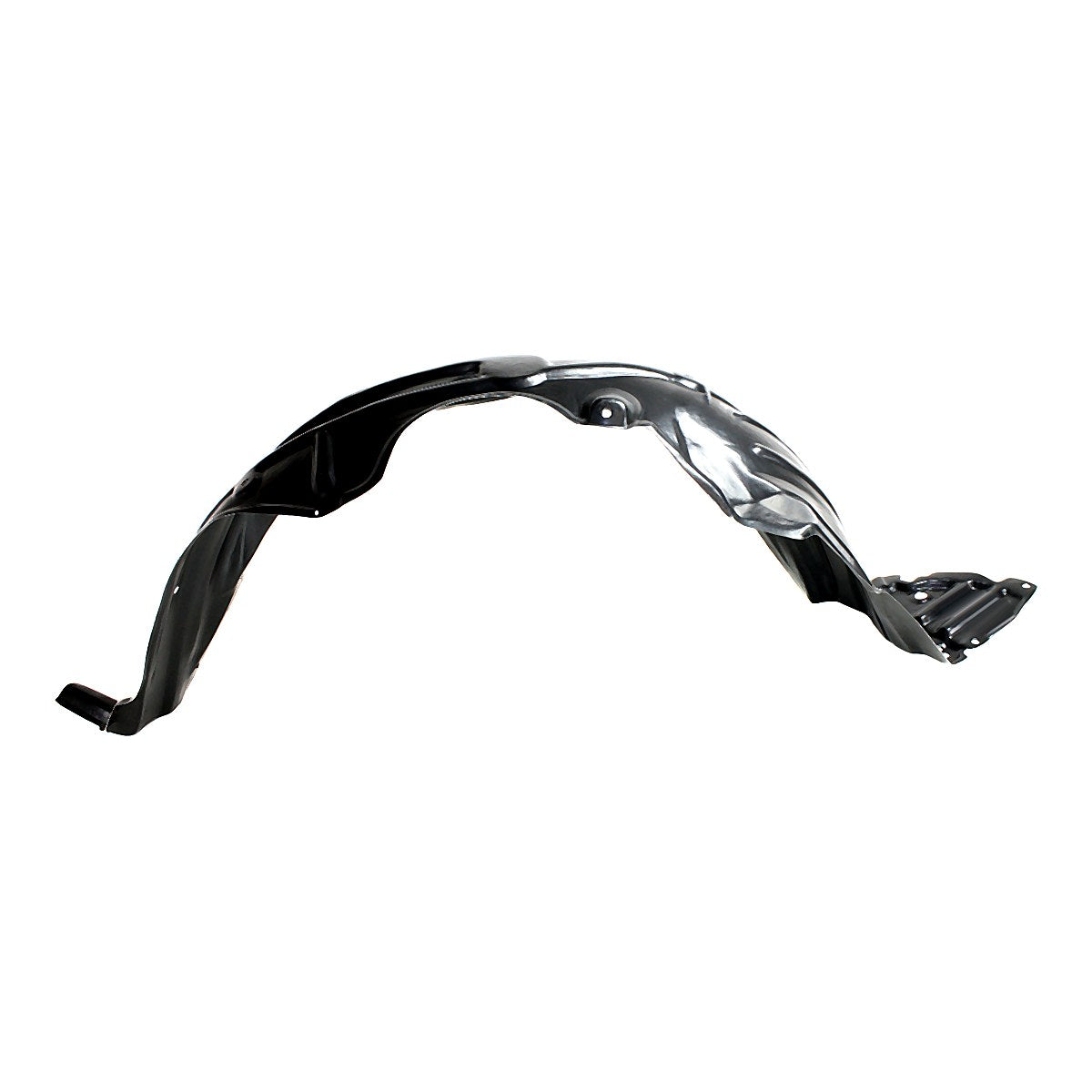 2007-2011 Toyota Yaris Sedan Driver Side Fender Liner, to1250120. Front view.