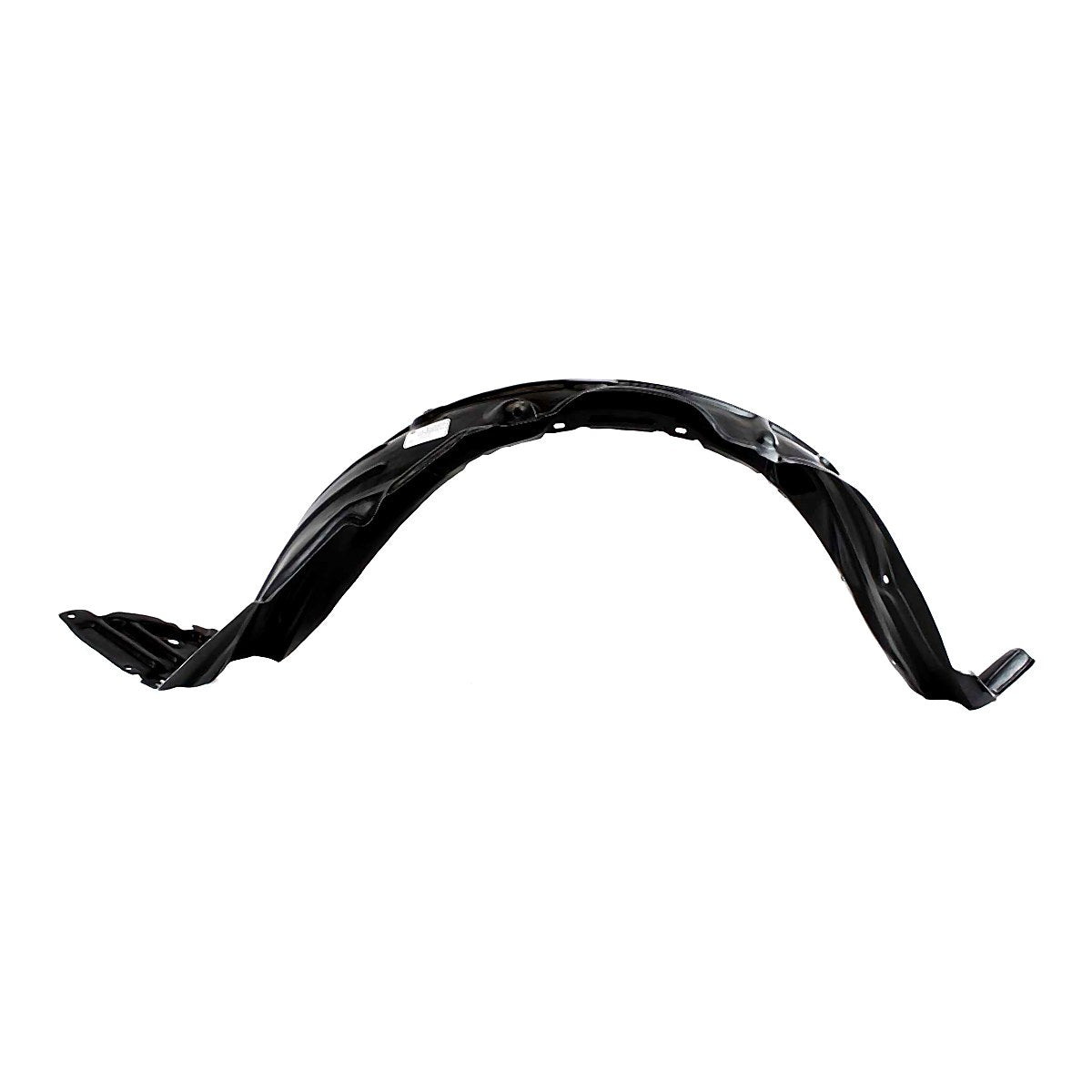2007-2011 Toyota Yaris Sedan Passenger Side Fender Liner, to1251120. Front view.