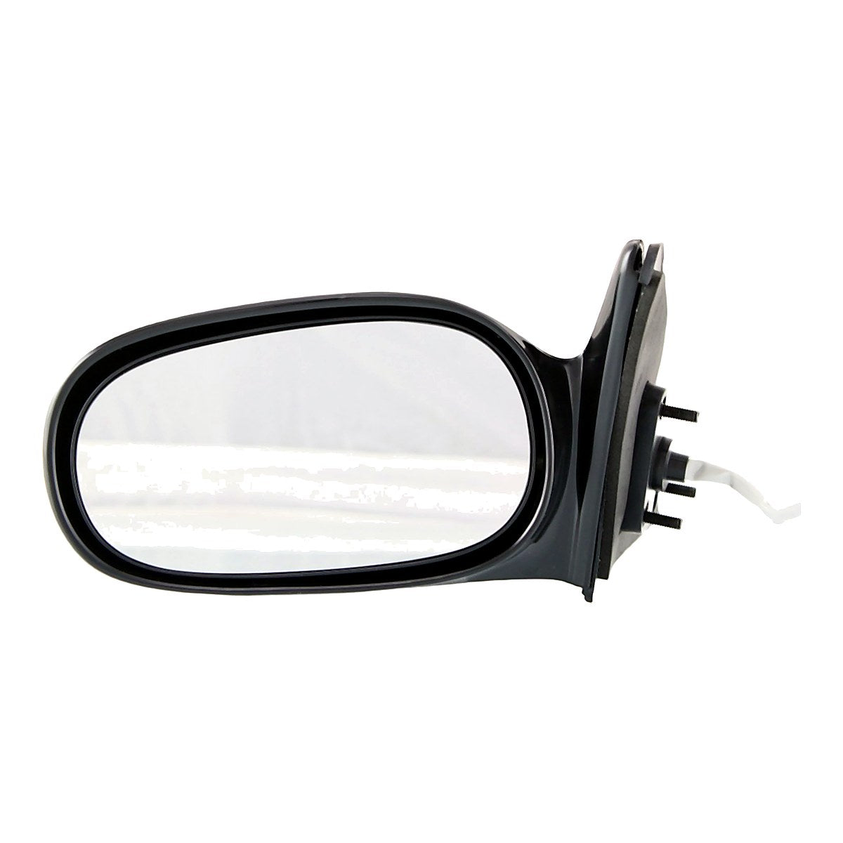 1998-2002 Toyota Corolla Sedan Rear Driver Side Door Mirror, to1320129. Front view.