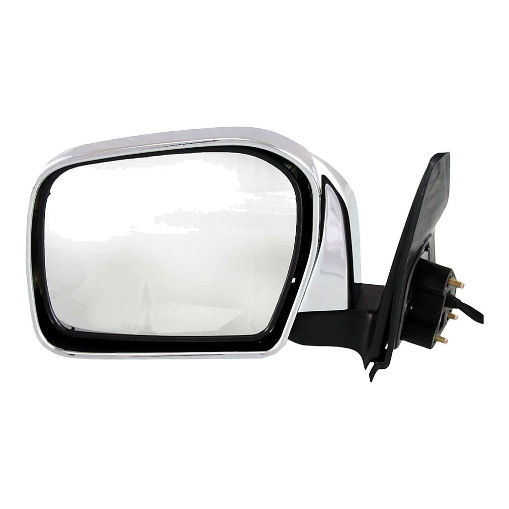 2001-2004 Toyota Tacoma Rear Driver Side Door Mirror, to1320159. Front view.