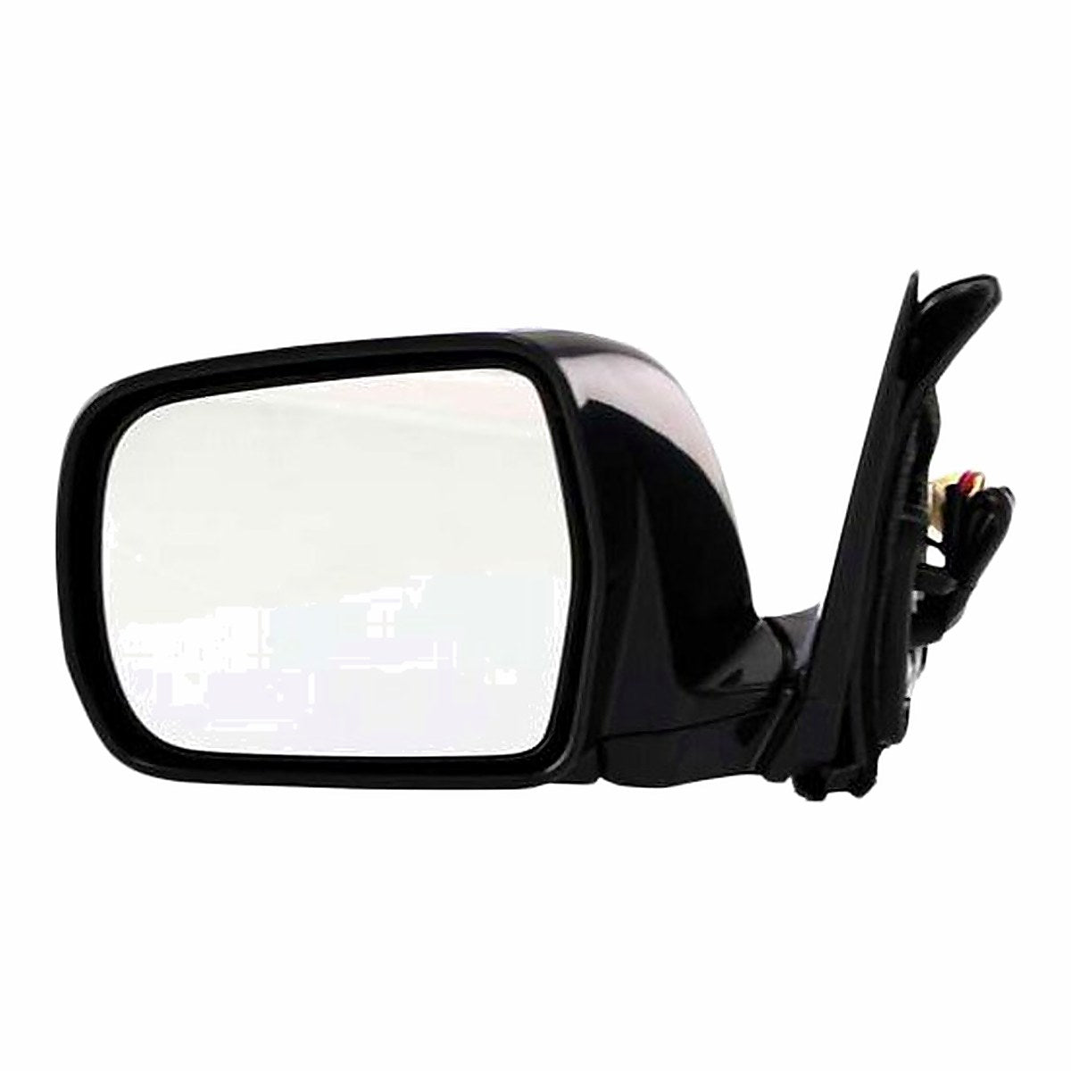 2006-2007 Toyota Highlander Hybrid Rear Driver Side Door Mirror, to1320200. Front view.