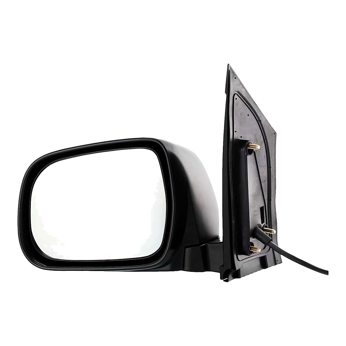 2004-2010 Toyota Sienna Rear Driver Side Door Mirror, to1320201. Front view.