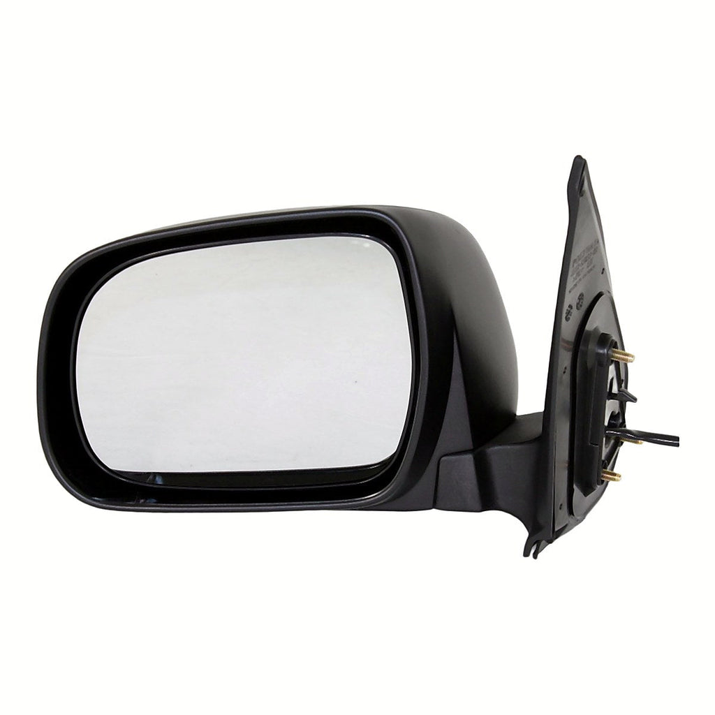 2005-2011 Toyota Tacoma Rear Driver Side Door Mirror, to1320203. Front view.
