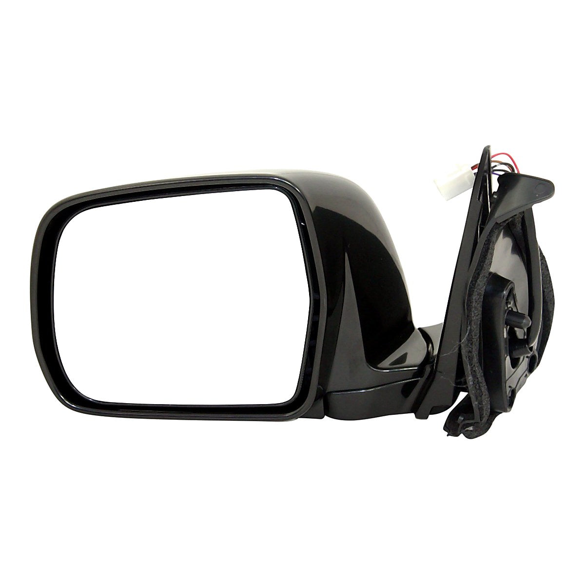 2001-2007 Toyota Highlander Rear Driver Side Door Mirror, to1320211. Front view.