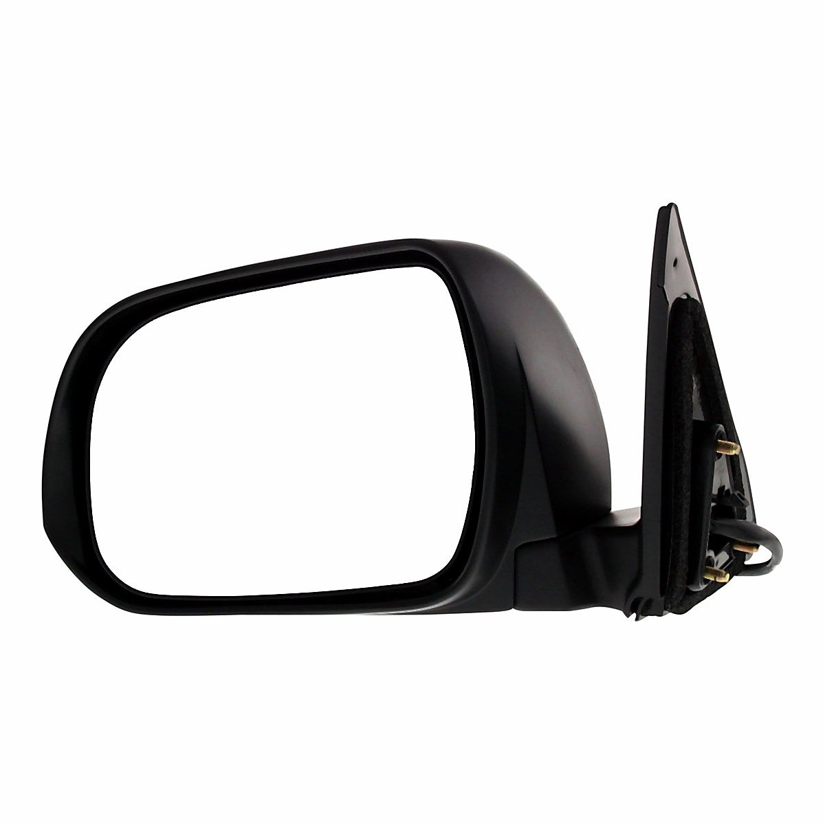 2008-2013 Toyota Highlander Hybrid Rear Driver Side Door Mirror, to1320251. Front view.