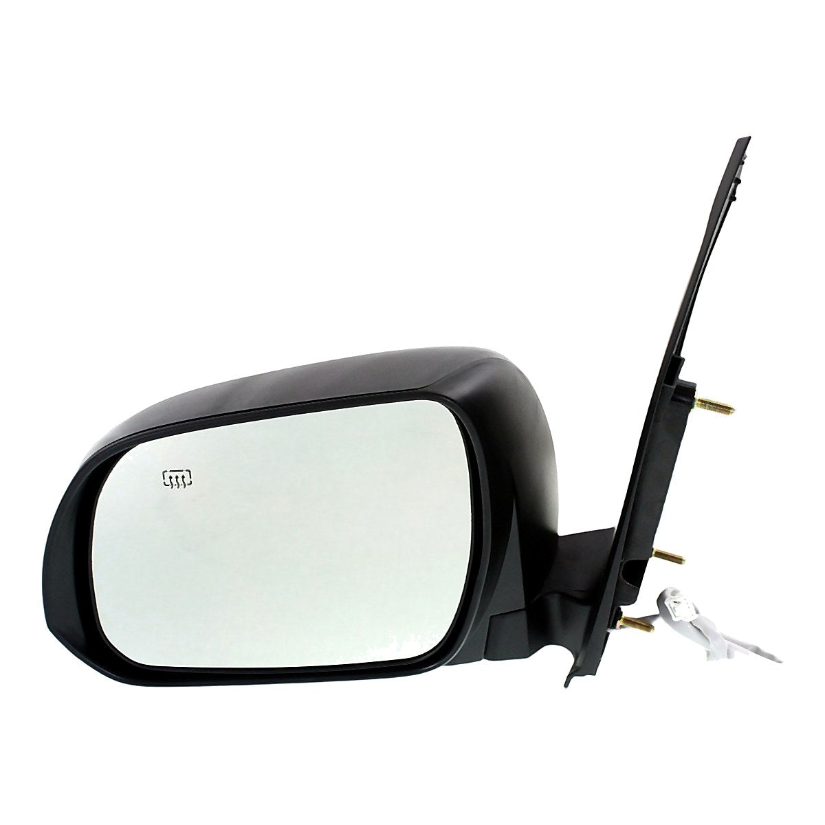 2011-2013 Toyota Sienna Rear Driver Side Door Mirror, to1320265. Front view.