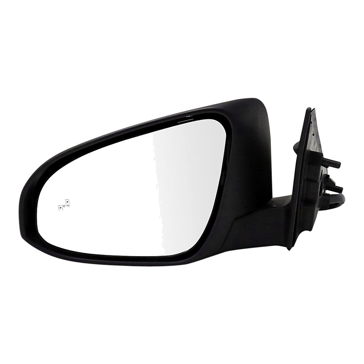 2013-2014 Toyota Camry Hybrid Rear Driver Side Door Mirror, to1320316. Front view.