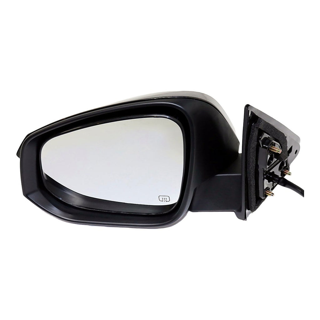 2014-2019 Toyota Highlander Rear Driver Side Door Mirror, to1320317. Front view.