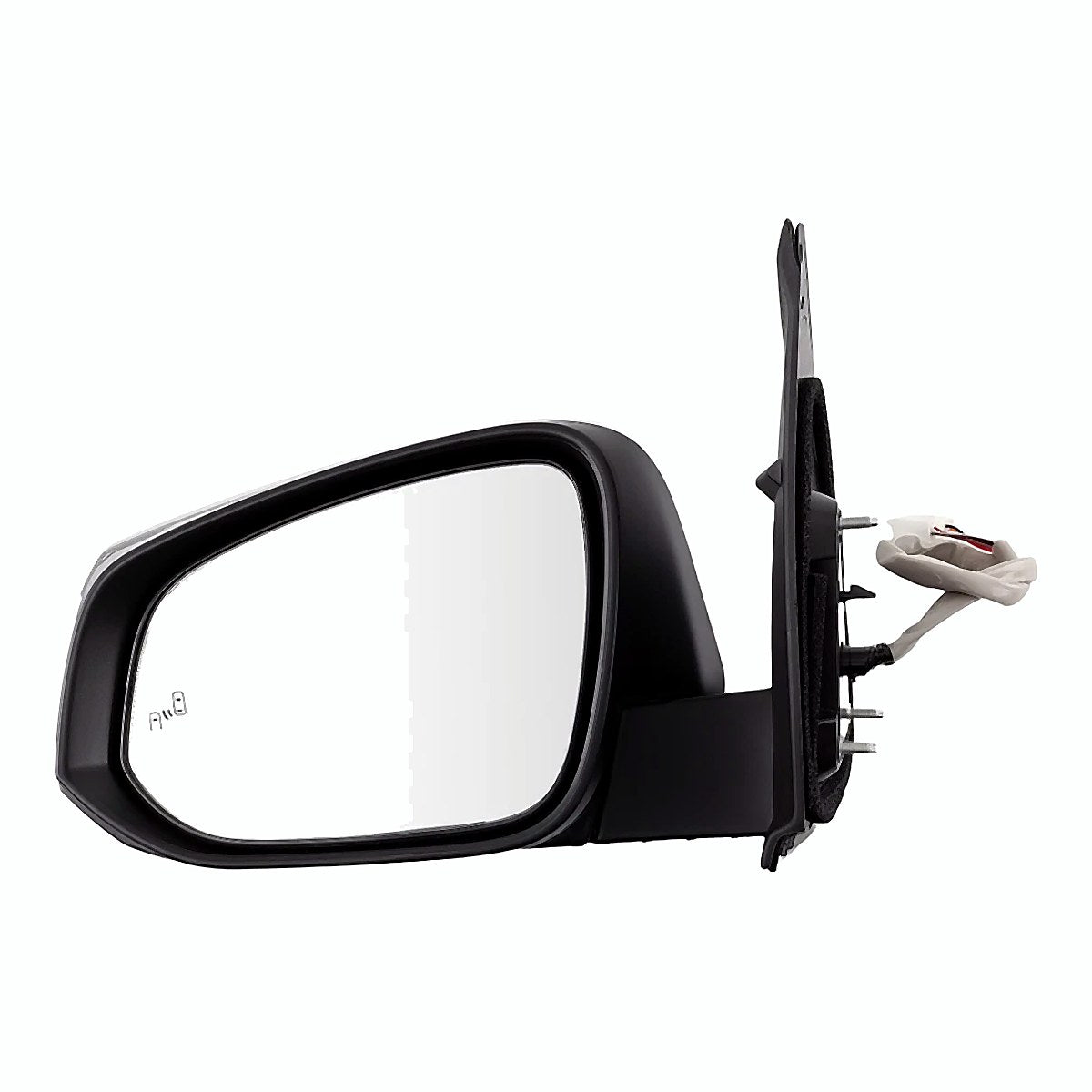 2016-2023 Toyota Tacoma Rear Driver Side Door Mirror, to1320360. Front view.