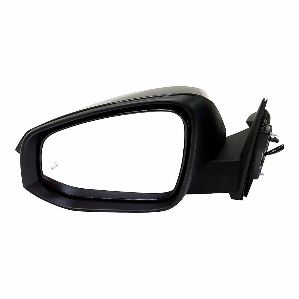 2017-2019 Toyota Highlander Rear Driver Side Door Mirror, to1320361. Front view.