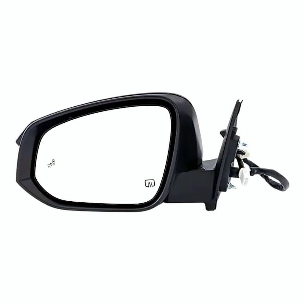 2017-2019 Toyota Highlander Rear Driver Side Door Mirror, to1320379. Front view.