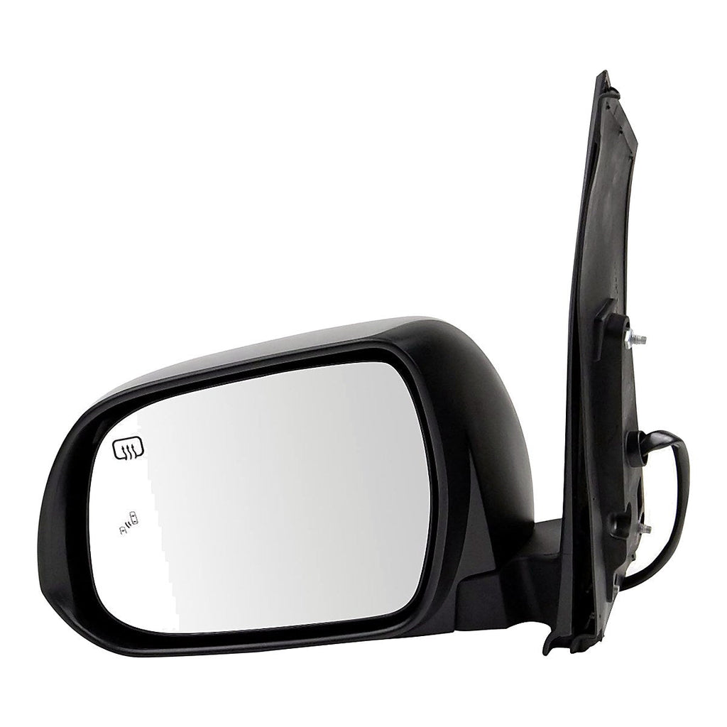 2018-2020 Toyota Sienna Rear Driver Side Door Mirror, to1320412. Front view.