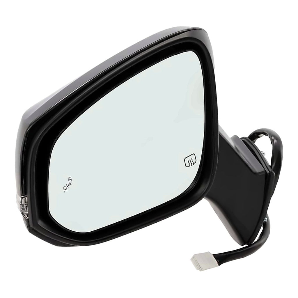 2020-2023 Toyota Highlander Rear Driver Side Door Mirror, to1320440. Front view.