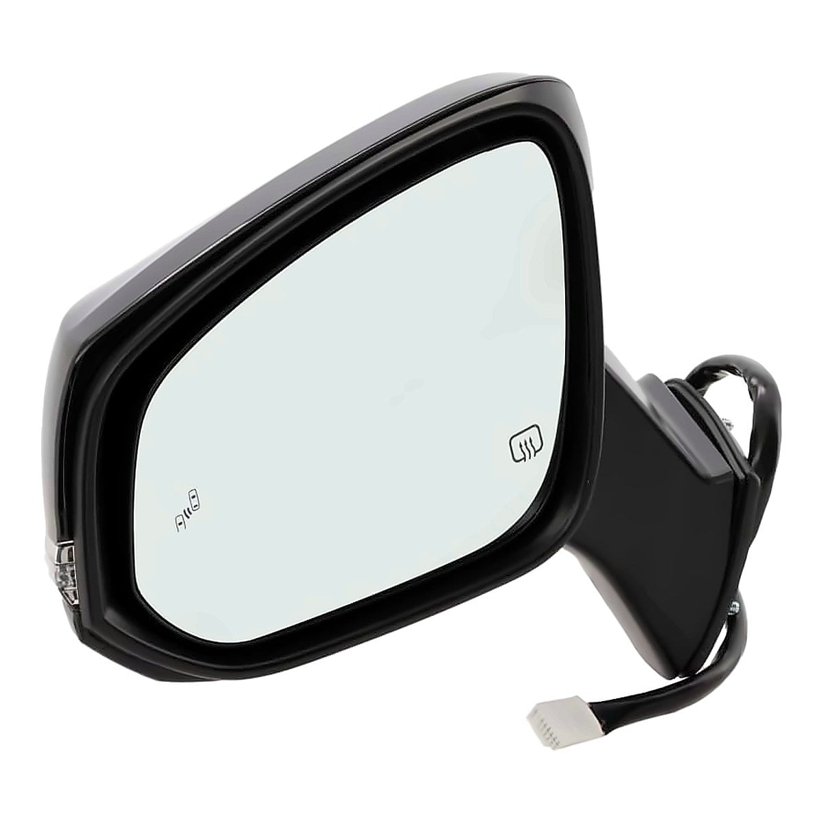 2020-2023 Toyota Highlander Rear Driver Side Door Mirror, to1320440. Front view.