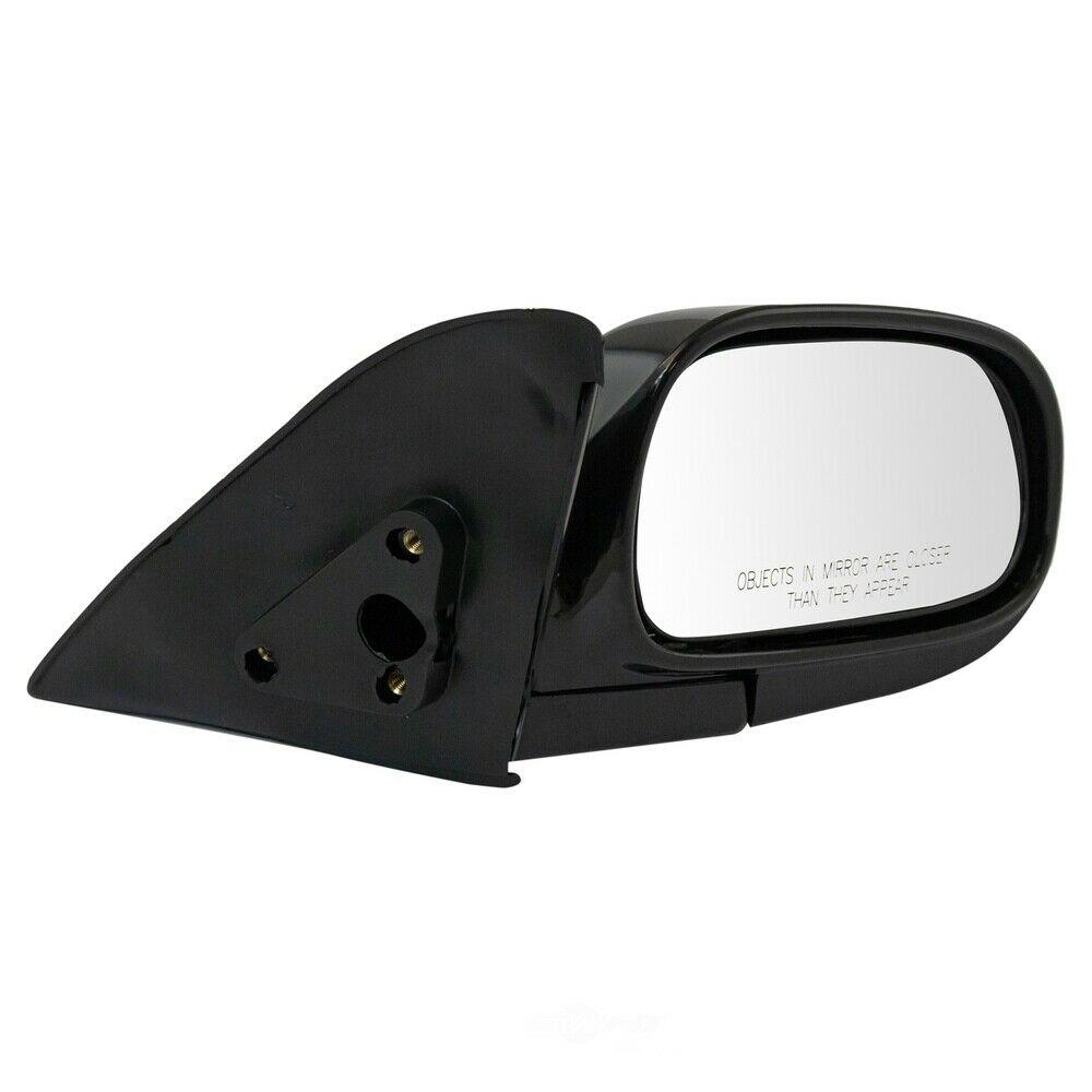 1993-1997 Toyota Corolla Sedan Mirror Passenger Side Manual , TO1321102. Side view of the replacement part.
