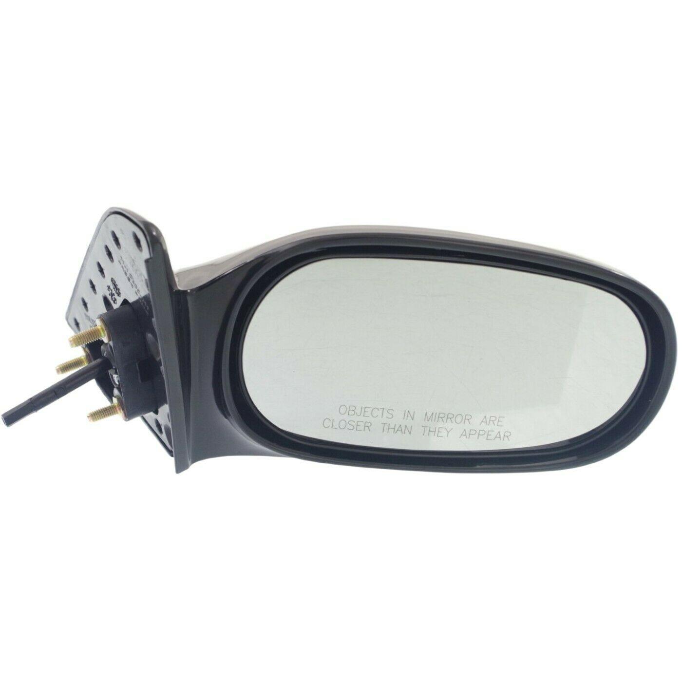 1998-2002 Toyota Corolla Sedan Mirror Passenger Side Manual , TO1321144. Angle view for visual reference.