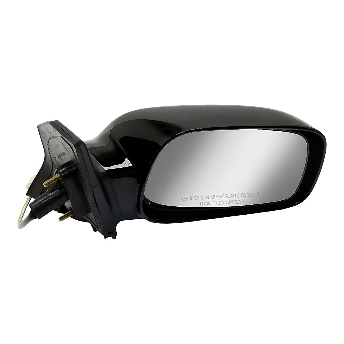 2003-2008 Toyota Corolla Sedan Rear Passenger Side Door Mirror, to1321179. Front view.