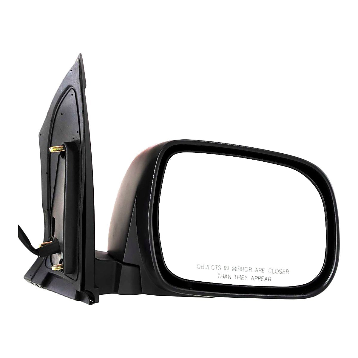 2004-2010 Toyota Sienna Rear Passenger Side Door Mirror, to1321205. Front view.