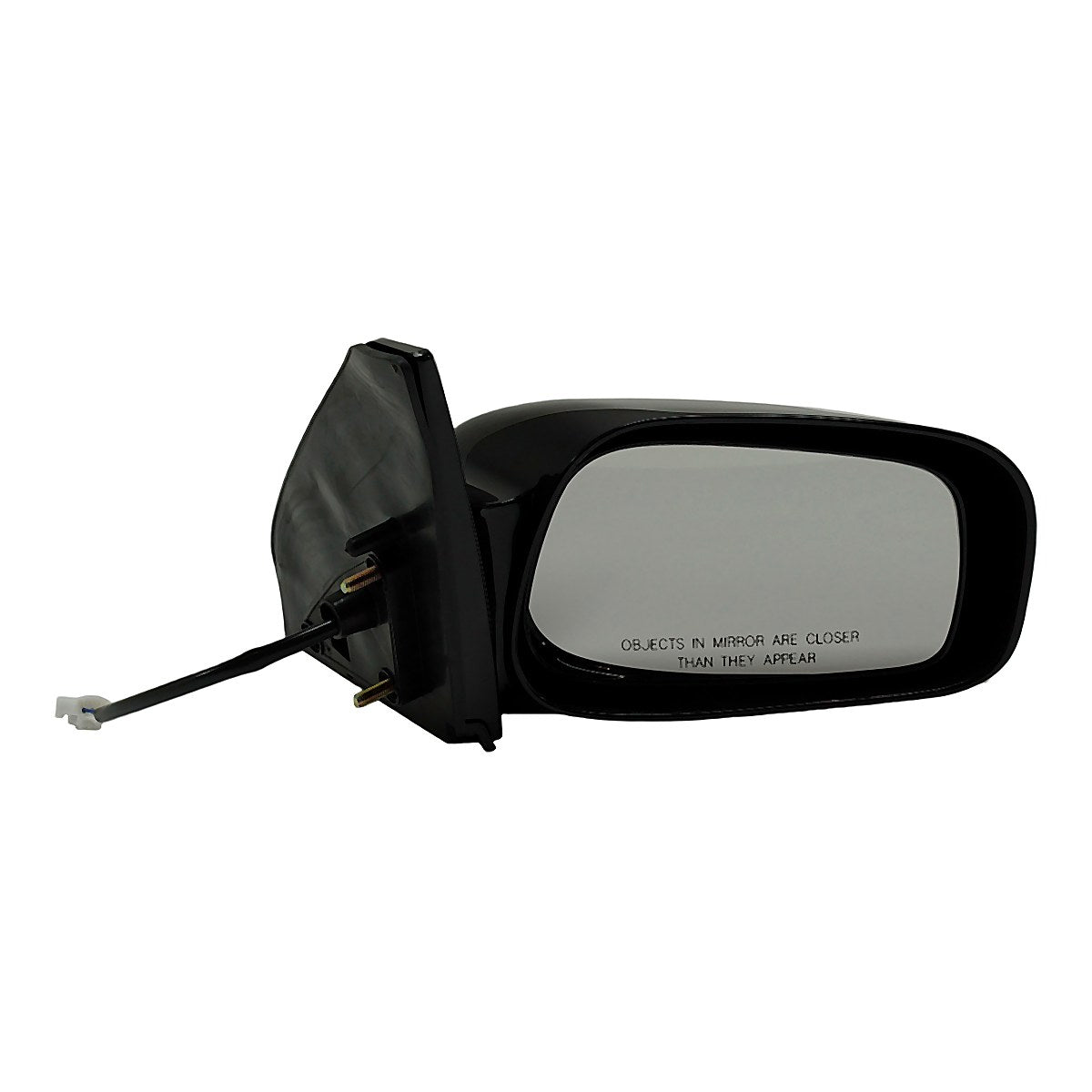 2003-2008 Pontiac Vibe Rear Passenger Side Door Mirror, to1321207. Front view.