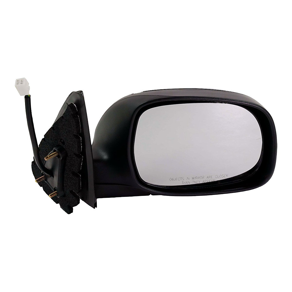 2003-2006 Toyota Tundra Rear Passenger Side Door Mirror, to1321227. Front view.