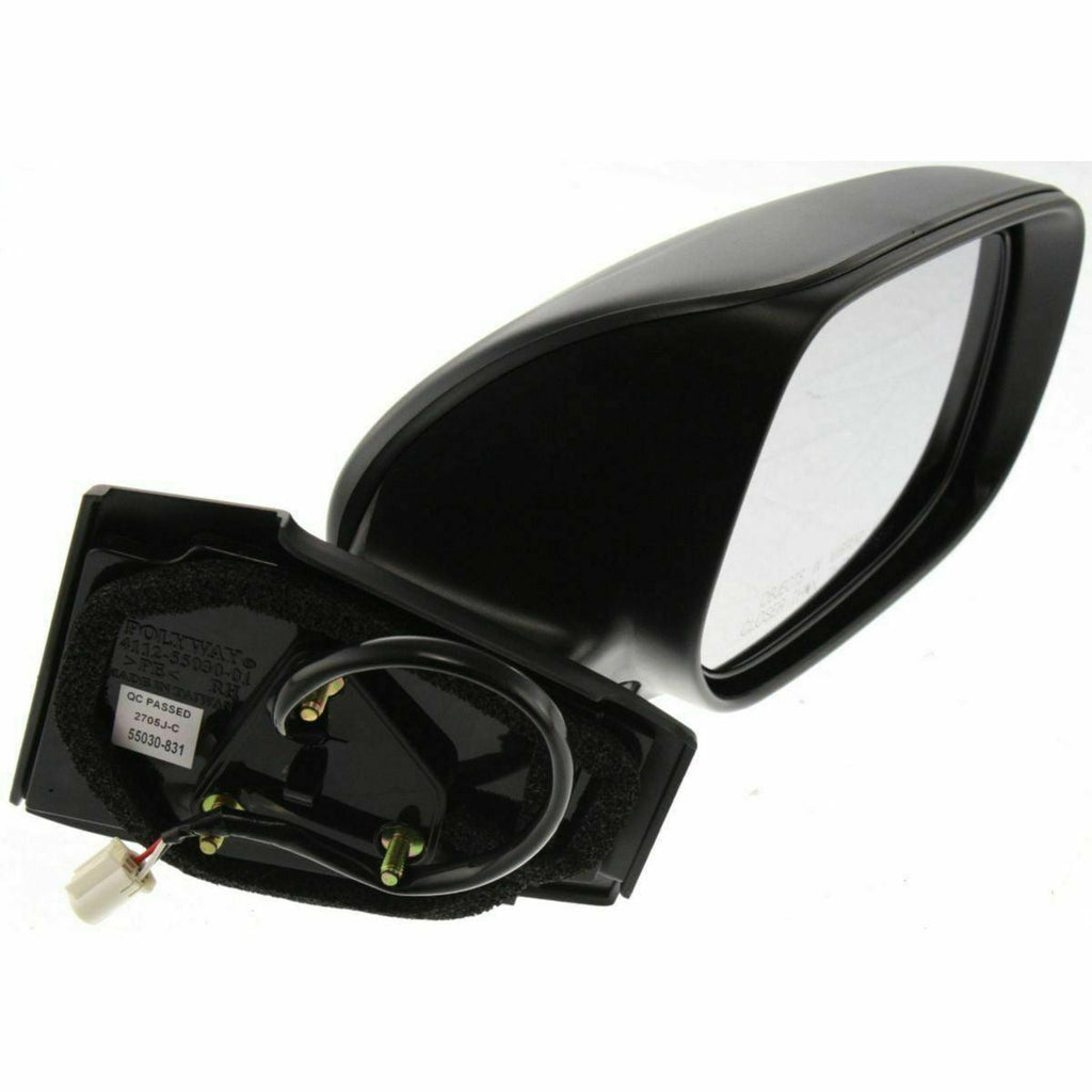 2006-2011 Toyota Yaris Hatchback Mirror Passenger Side Power , TO1321230. Side view of the replacement part.