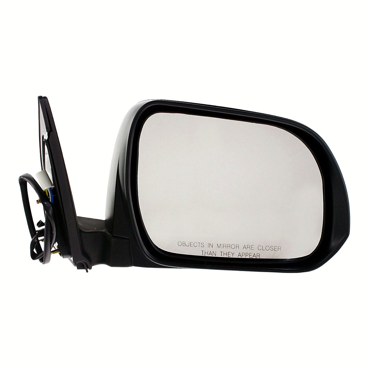 2008-2013 Toyota Highlander Rear Passenger Side Door Mirror, to1321245. Front view.