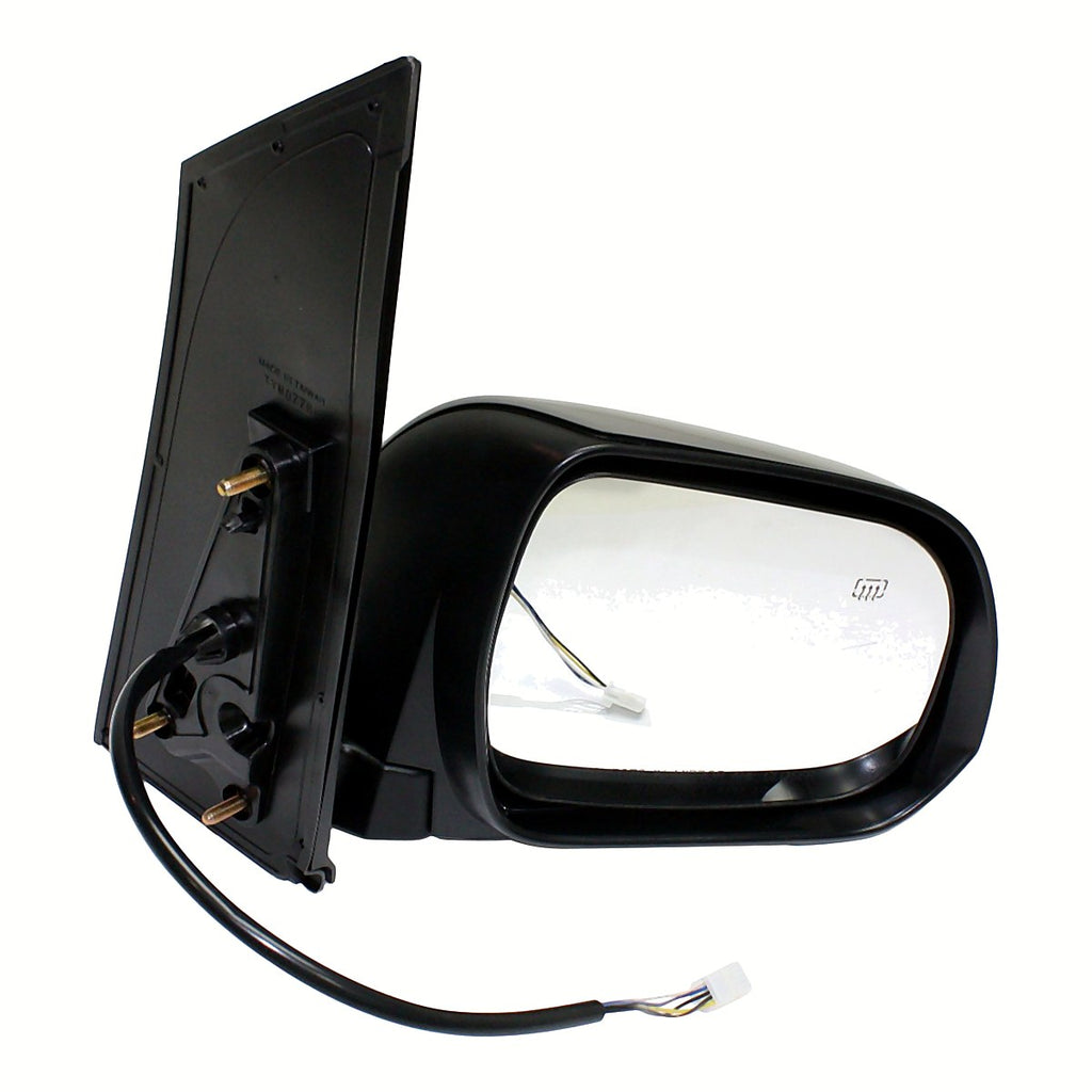 2011-2013 Toyota Sienna Rear Passenger Side Door Mirror, to1321265. Front view.