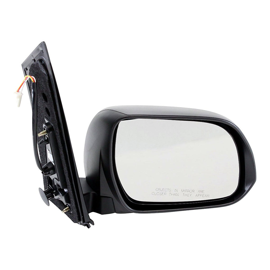 2011-2014 Toyota Sienna Rear Passenger Side Door Mirror, to1321268. Front view.